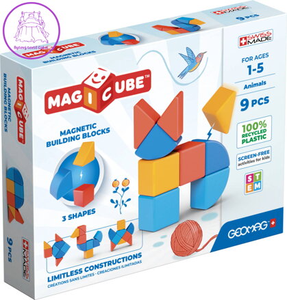 GEOMAG Magicube Shapes baby magnetická stavebnice 9 dílků GEOMAG Magicube Shapes baby magnetická stavebnice 9 dílků