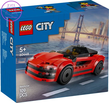 LEGO CITY Auto červený sporťák 60448 STAVEBNICE