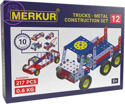 MERKUR M 012 Odtahové vozidlo 217 dílků *KOVOVÁ STAVEBNICE*