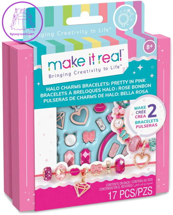 MAKE IT REAL Dárková krabička Halo Charm Mini kreativní set výroba náramků