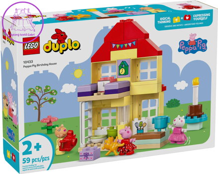 LEGO DUPLO Prasátko Peppa Pig a narozeninový dům 10433 STAVEBNICE