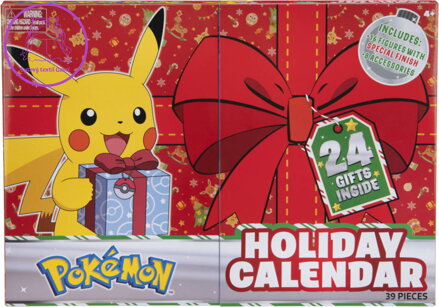 Adventní kalendář rokládací Pokémon 16 figurek s doplňky Adventní kalendář rokládací Pokémon 16 figurek s doplňky