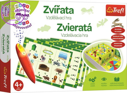TREFL Hra Malý objevitel Zvířata s magickým perem na baterie Světlo Zvuk