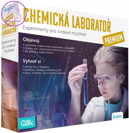 ALBI SCIENCE Chemická laboratoř Premium 80 aktivit a experimentů