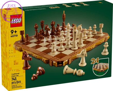 LEGO Hra Tradiční šachy / dáma 2v1 40719 STAVEBNICE