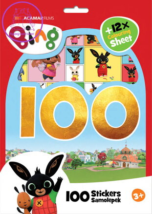 JIRI MODELS 100 samolepek + omalovánky králíček Bing