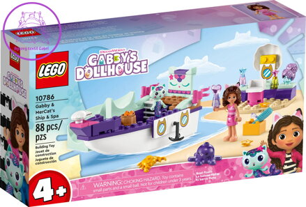 LEGO GABBYS DOLLHOUSE Gábi a Rybočka na luxusní lodi 10786 STAVEBNICE