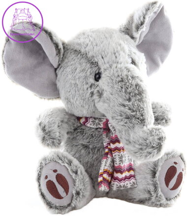 PLYŠ Slon 25cm se šálou *PLYŠOVÉ HRAČKY*