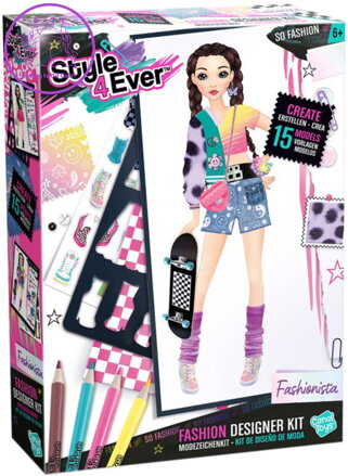 Style4Ever dětské návrhářské studio kreativní set módní návrhářka