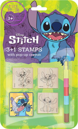 JIRI MODELS Razítka 3+1 set s pop-up voskovkou Lilo and Stitch
