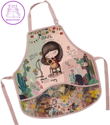 Zástěra dětská Anekke 50x55cm na výtvarnou výchovu