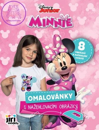 JIRI MODELS Omalovánky s nažehlovacími obrázky myška Minnie Mouse