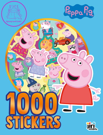 JIRI MODELS 1000 samolepek v sešitu prasátko Peppa Pig