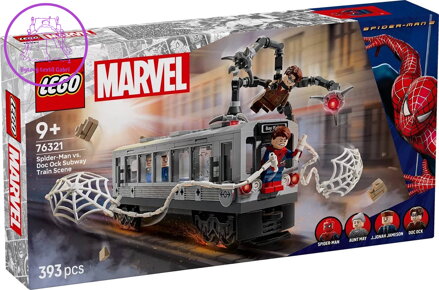 LEGO MARVEL Spiderman vs. Doc Ock: Scéna v metru 76321 STAVEBNICE LEGO MARVEL Spiderman vs. Doc Ock: Scéna v metru 76321 STAVEBNICE