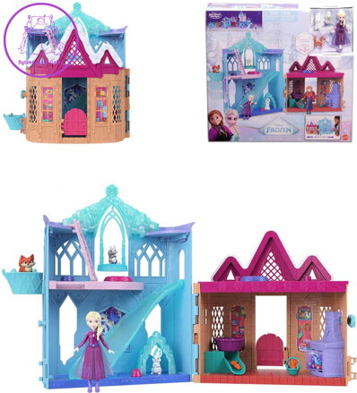 MATTEL Frozen Pečujeme o zvířátka herní set malá panenka Elsa s doplňky