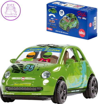 SIKU Auto skládací Fiat 500 Adventure zelený model kov 6506