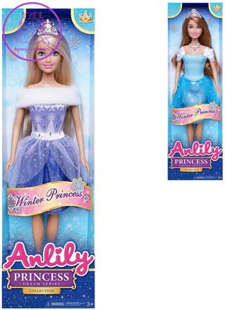 Panenka Anlily Winter Princess zimní princezna 29cm 2 druhy
