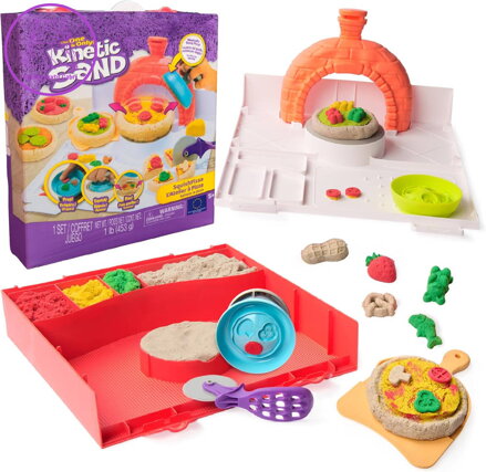 SPIN MASTER Kinetic Sand výroba pizzy kreativní set kinetický písek s nástroji SPIN MASTER Kinetic Sand výroba pizzy kreativní set kinetický písek s nástroji