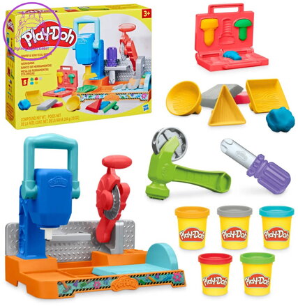 HASBRO PLAY-DOH Barevná dílna kreativní set modelína s nástroji