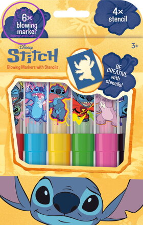 JIRI MODELS Fixy foukací 6ks Lilo & Stitch II. set se 4 šablonami