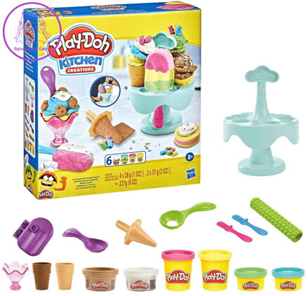HASBRO PLAY-DOH Zmrzlina kreativní set modelína s nástroji