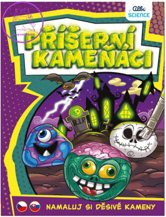 ALBI SCIENCE Příšerní kameňáci kreativní set malování na kameny svítí ve tmě