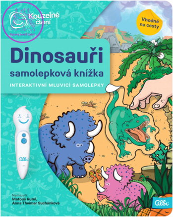 ALBI Kouzelné čtení Samolepková knížka interaktivní Dinosauři