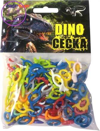 PROFIBABY Céčka dino barevná retro set 150ks v sáčku plast