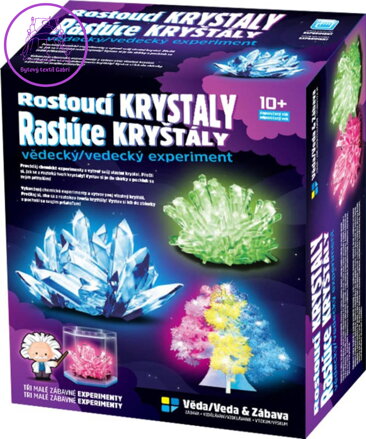 Krystaly rostoucí experimentální vědecký set 3 experimenty v krabici