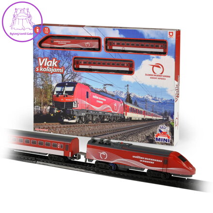 Vlak na baterie Naše železnice MINI Železniční Společnost Slovensko