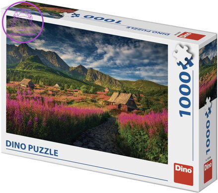 DINO Puzzle Gaseinicova dolina 66x47cm foto skládačka 1000 dílků v krabici