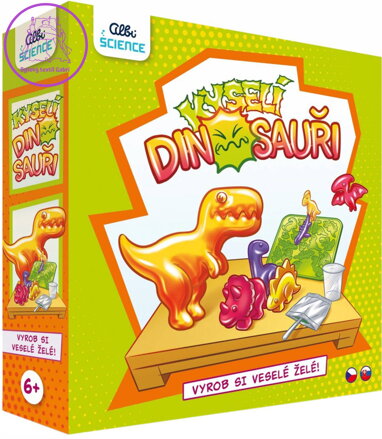 ALBI Science Kyselí dinosauři kreativní set výroba želé bonbonů v krabici