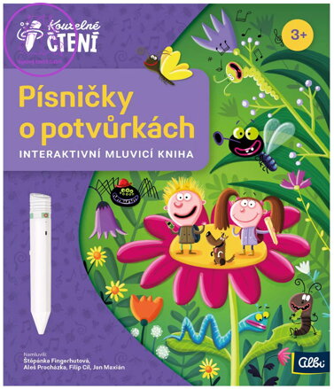 ALBI Kouzelné čtení Kniha interaktivní Písničky o potvůrkách