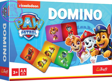 TREFL HRA Domino Tlapková Patrola 21 dílků karton *SPOLEČENSKÉ HRY*