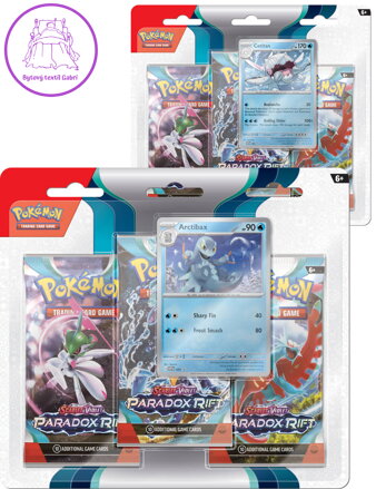 ADC Hra Pokémon TCG SV04 Paradox Rift 3 pack blister booster