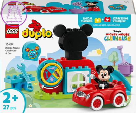 LEGO DUPLO Mickeyho klubík a auto 10454 STAVEBNICE