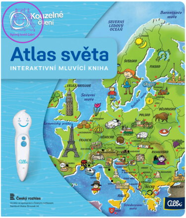 ALBI Kouzelné čtení Kniha interaktivní Atlas světa