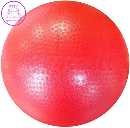 ACRA Míč overball 230mm červený fitness gymball rehabilitační do 90kg