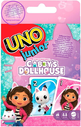 MATTEL Hra Uno Junior karty Gabbys Dollhouse *SPOLEČENSKÉ HRY*