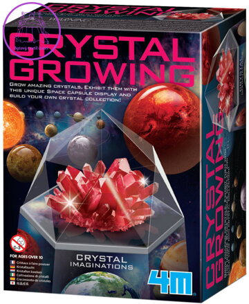MAC TOYS Krystaly 4M červené experimentální vědecký vzdělávací set