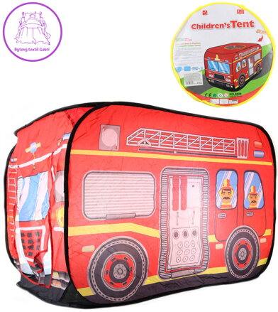 Stan dětský hasičské auto Hasiči 110x71x71cm v tašce na zip