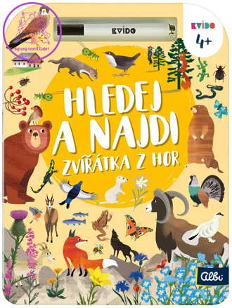 ALBI HRA Kvído Hledej a najdi: Zvířátka z hor set s fixem