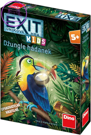 DINO Hra úniková exit pro děti Džungle hádanek *SPOLEČENSKÉ HRY*