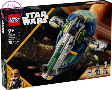 LEGO STAR WARS Jango Fett a jeho hvězdná loď 75433 STAVEBNICE