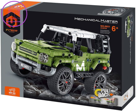 Stavebnice iM.MASTER Terénní auto zpětný chod 474 dílků plast
