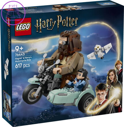 LEGO HARRY POTTER Hagrid a Harry na motorce 76443 STAVEBNICE