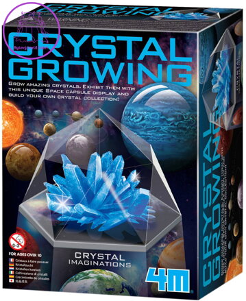 MAC TOYS Krystaly 4M modré experimentální vědecký vzdělávací set