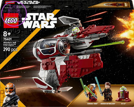 LEGO STAR WARS Ahsoka a jediská stíhačka Interceptor 75401 STAVEBNICE