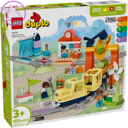 LEGO DUPLO Vláček interaktivní na baterie Světlo Zvuk 10428 STAVEBNICE