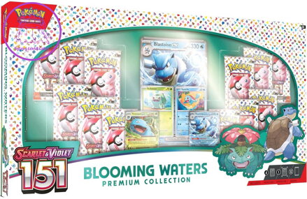 Hra Pokémon TGC SV151 Blooming Waters Premium Collection 12x booster s doplňky